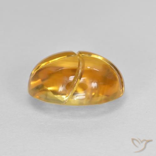 Citrine Gemstone in 10 x 8 mm (calibrated) Size for Sale, Citrine Stone in Medium Golden Color