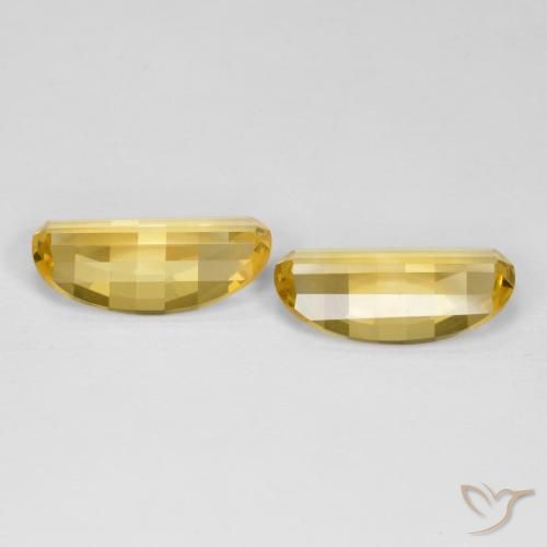 Citrine Gemstones in 14.1 x 7 mm Size for Sale, Citrine Stones in Golden Color