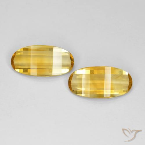 4.76 ctw Golden Citrine Stones, Natural Citrine in Fancy Cut Shape for Sale