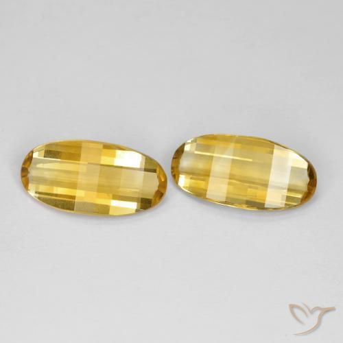4.54 ctw Golden Citrine Stones, Natural Citrine in Fancy Cut Shape for Sale