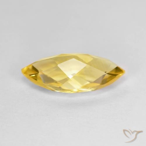 Citrine Gemstone in 14.9 x 7.1 mm Size for Sale, Citrine Stone in Golden Color