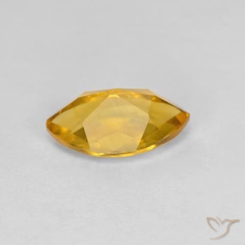 Citrine Gemstone in 9.2 x 5 mm Size for Sale, Citrine Stone in Deep Golden Orange Color