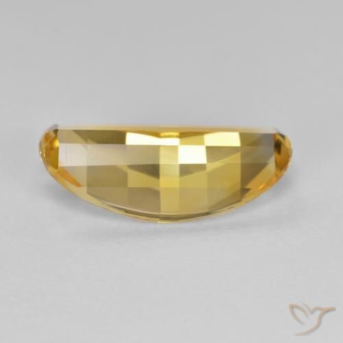 Citrine Gemstone in 14 x 7.1 mm Size for Sale, Citrine Stone in Golden Color