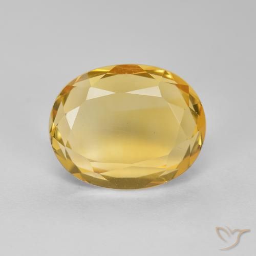2.82ct Natural Golden Citrine, Oval, VVS-VS