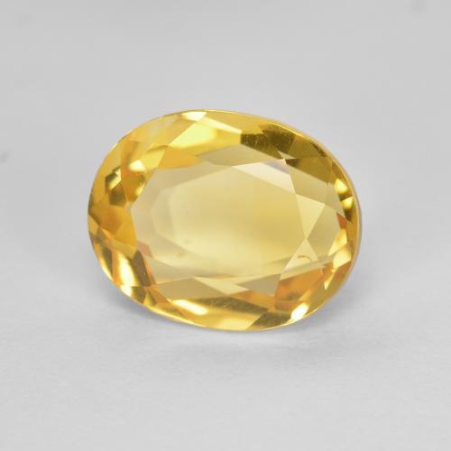 2.68 ct Golden Citrine Stone, Natural Citrine in Oval Facet Shape for Sale