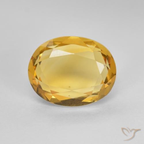 2.67ct Natural Bright Gold Citrine, Oval, VVS-VS