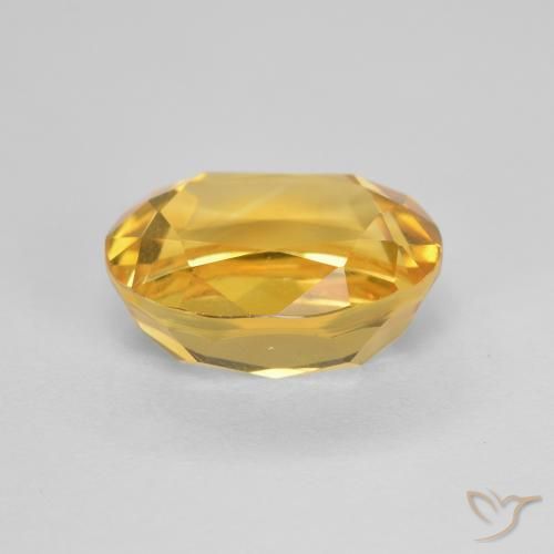 Citrine Gemstone in 10 x 8 mm (calibrated) Size for Sale, Citrine Stone in Bright Gold Color
