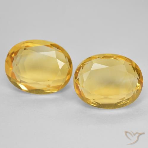 5.56ctw Natural Golden Citrine, Oval, VVS-VS