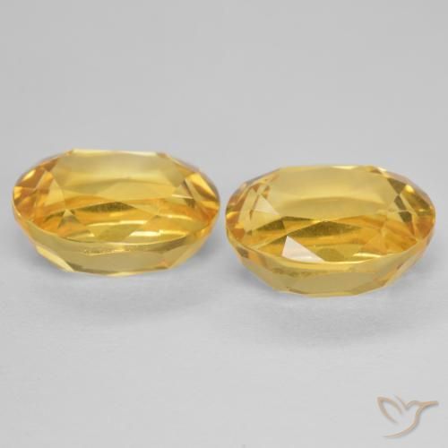 Citrine Gemstones in 10 x 8 mm (calibrated) Size for Sale, Citrine Stones in Golden Color