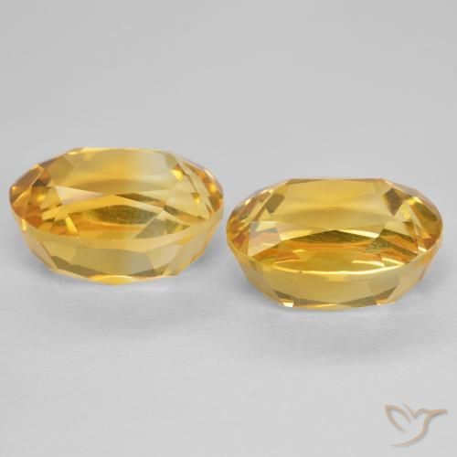 Citrine Gemstones in 10 x 8 mm (calibrated) Size for Sale, Citrine Stones in Golden Color