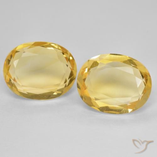 5.02ctw Natural Golden Citrine, Oval, VVS-VS