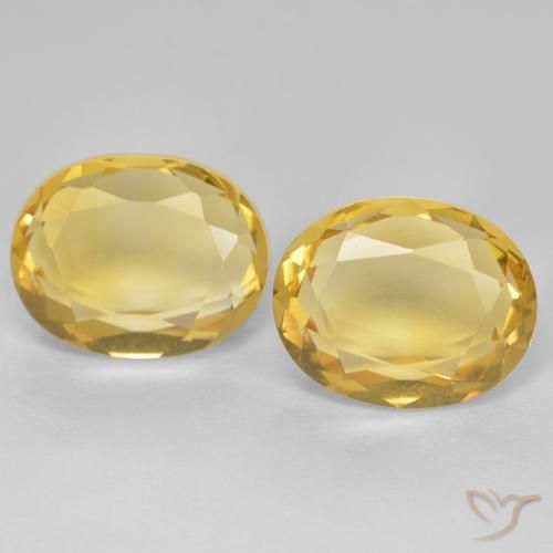 5.54ctw Natural Golden Citrine, Oval, VVS-VS