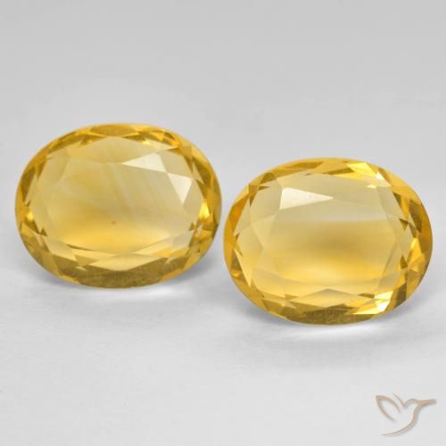 5.68ctw Natural Deep Gold Citrine, Oval, VVS-VS