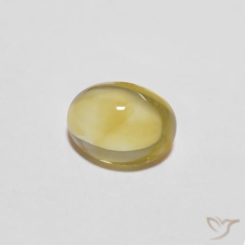 1.68 ct Golden Citrine Stone, Natural Citrine in Oval Cabochon Shape for Sale