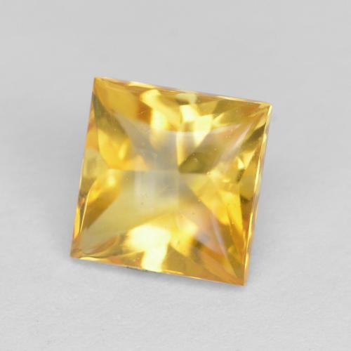 1.07 ct Golden Citrine Stone, Natural Citrine in Square Buff-Top Shape for Sale