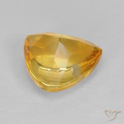 Citrine Gemstone in 8 x 8 mm (calibrated) Size for Sale, Citrine Stone in Dark Golden Color