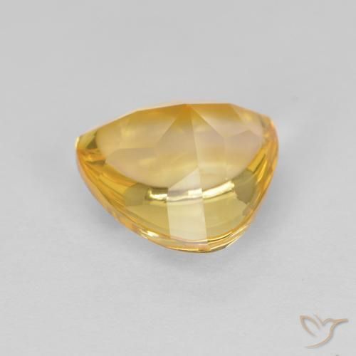 Citrine Gemstone in 8 x 8 mm (calibrated) Size for Sale, Citrine Stone in Medium Gold Color
