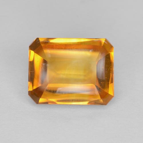 Medium Orange Citrine Gem - 2.4ct Octagon Buff-Top (ID: 608290)
