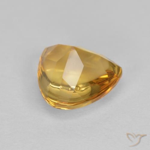 Citrine Gemstone in 8 x 8 mm (calibrated) Size for Sale, Citrine Stone in Deep Golden Orange Color