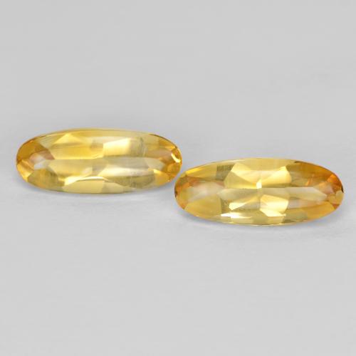 Dorado Citrina Gema - 0.9ct Óvalo de tope pulido (ID: 608493)