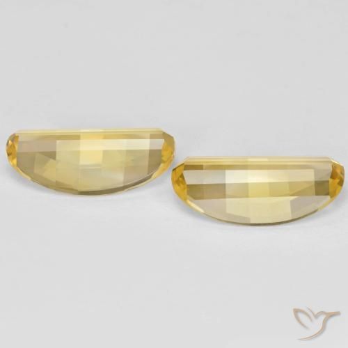 Citrine Gemstones in 14.1 x 7.1 mm Size for Sale, Citrine Stones in Golden Color