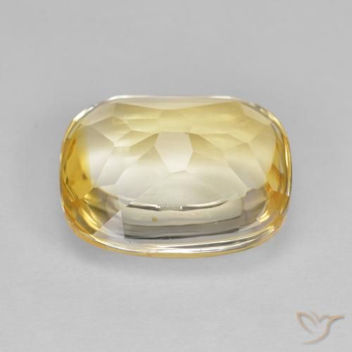 Citrine Gemstone in 12 x 10 mm (calibrated) Size for Sale, Citrine Stone in Bright Gold Color