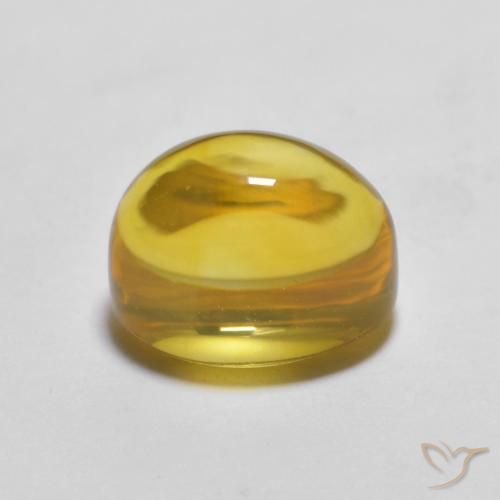 Citrine Gemstone in 8 x 6 mm (calibrated) Size for Sale, Citrine Stone in Yellowish Gold Color