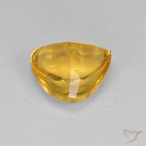 Citrine Gemstone in 8 x 8 mm (calibrated) Size for Sale, Citrine Stone in Medium Gold Color