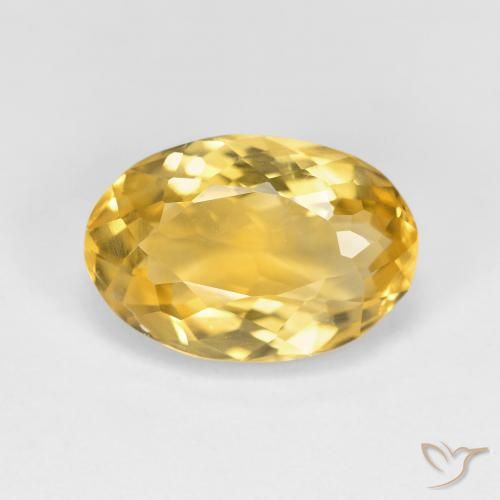 4.03ct Natural Golden Citrine, Oval, VS