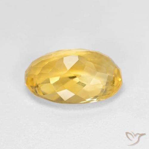 Citrine Gemstone in 13 x 9 mm (calibrated) Size for Sale, Citrine Stone in Golden Color