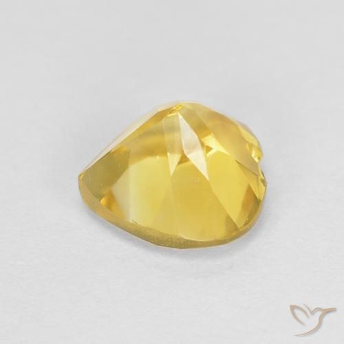 Citrine Gemstone in 6 x 6 mm (calibrated) Size for Sale, Citrine Stone in Medium Yellow Color