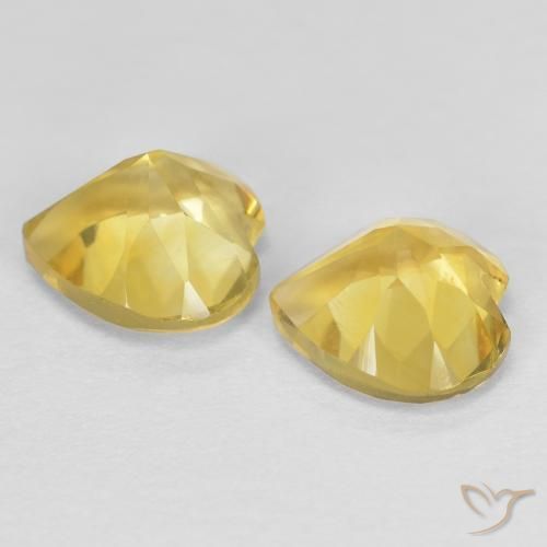 Citrine Gemstones in 6 x 6 mm (calibrated) Size for Sale, Citrine Stones in Medium Yellow Color