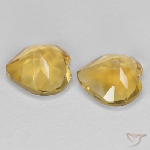 Citrine Gemstones in 6 x 6 mm (calibrated) Size for Sale, Citrine Stones in Medium Golden Color