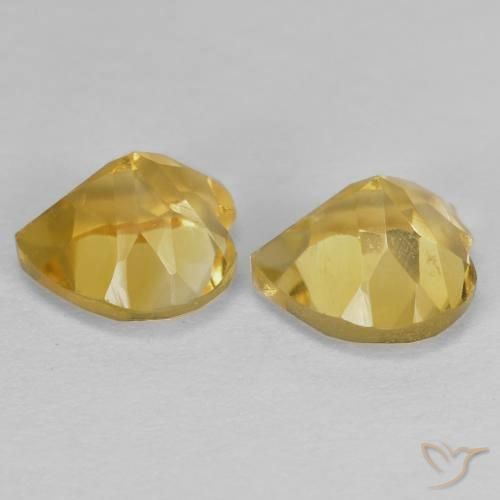 Citrine Gemstones in 6 x 6 mm (calibrated) Size for Sale, Citrine Stones in Golden Color