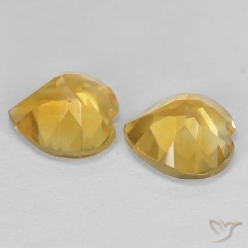 Citrine Gemstones in 6 x 6 mm (calibrated) Size for Sale, Citrine Stones in Golden Color