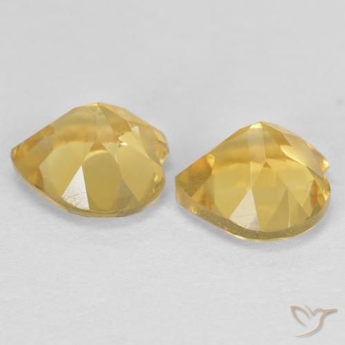 Citrine Gemstones in 6 x 6 mm (calibrated) Size for Sale, Citrine Stones in Golden Orange Color
