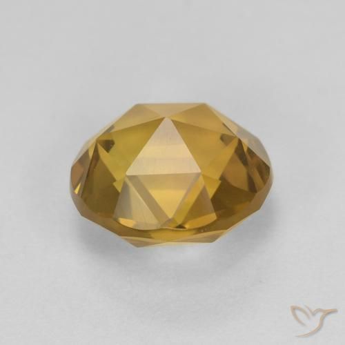 Citrine Gemstone in 8 mm (calibrated) Size for Sale, Citrine Stone in Golden-Orange Color