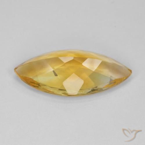Citrine Gemstone in 20 x 10 mm (calibrated) Size for Sale, Citrine Stone in Golden Orange Color