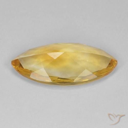 Citrine Gemstone in 20 x 10 mm (calibrated) Size for Sale, Citrine Stone in Medium Gold Color