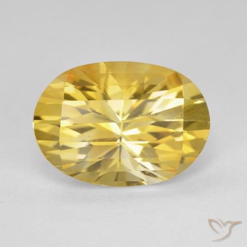 5.27ct Natural Golden Citrine, Oval, VVS
