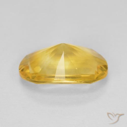 Citrine Gemstone in 14 x 10 mm (calibrated) Size for Sale, Citrine Stone in Medium Gold Color