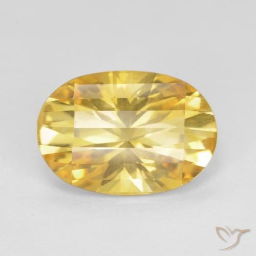 4.80ct Natural Bright Gold Citrine, Oval, VS