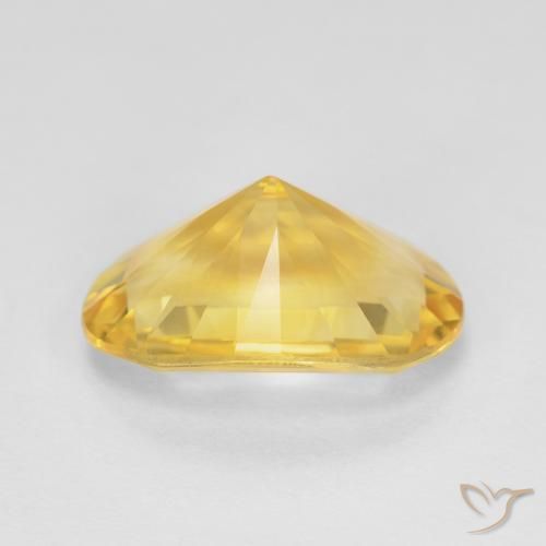 Citrine Gemstone in 14 x 10 mm (calibrated) Size for Sale, Citrine Stone in Bright Gold Color