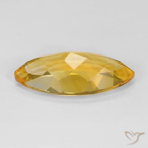 Citrine Gemstone in 20 x 10 mm (calibrated) Size for Sale, Citrine Stone in Golden Color