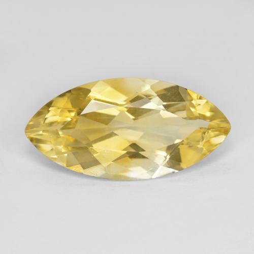 6.27ct Marquise Medium Yellow Citrine from Brazil, Dimension 20.1 x 10mm, Natural untreated Gemstone, VVS Clarity, 1pc Marquise Facet Citrine, Mohs Hardness of 7 suitable for daily wear jewelry, November Birthstone, Photo A