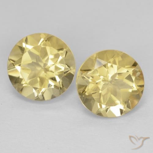 2.53 ct Yellow Citrine, 7.1 mm Round Cut From Brazil, Photo A
