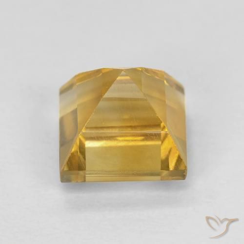 Citrine Gemstone in 6 x 6 mm (calibrated) Size for Sale, Citrine Stone in Gold Color