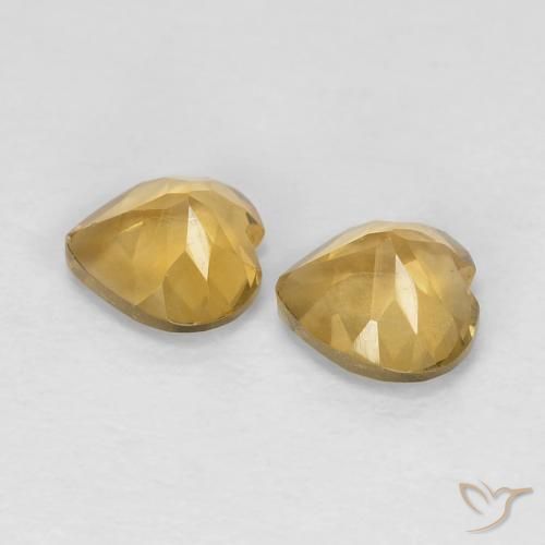 Citrine Gemstones in 5 x 5 mm (calibrated) Size for Sale, Citrine Stones in Light Golden Color