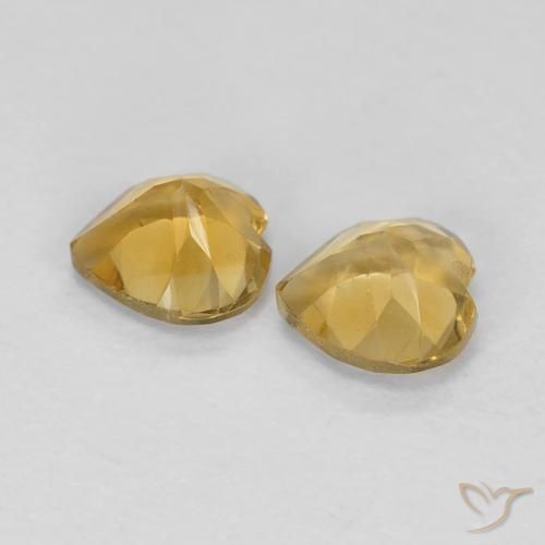 Citrine Gemstones in 5 x 5 mm (calibrated) Size for Sale, Citrine Stones in Light Golden Color