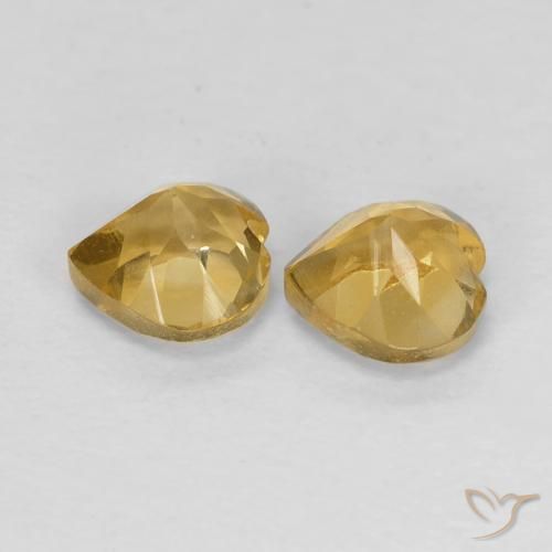Citrine Gemstones in 5 x 5 mm (calibrated) Size for Sale, Citrine Stones in Golden Orange Color